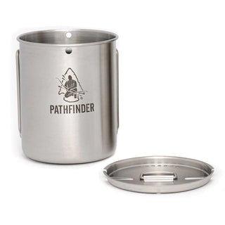 Pathfinder Stainless Steel 25oz Cup and Lid Set